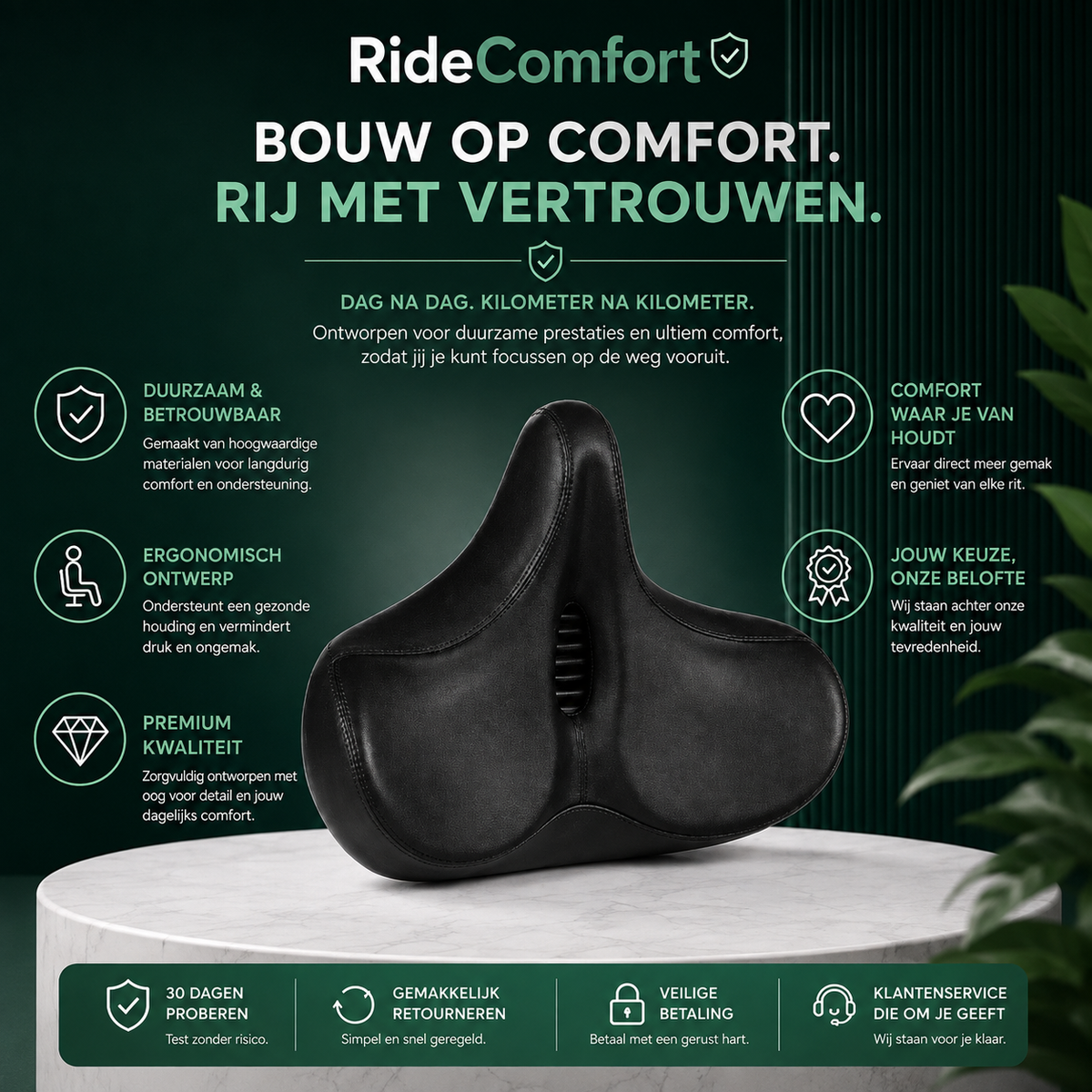 RideComfort™ Ergonomisch Fietszadel