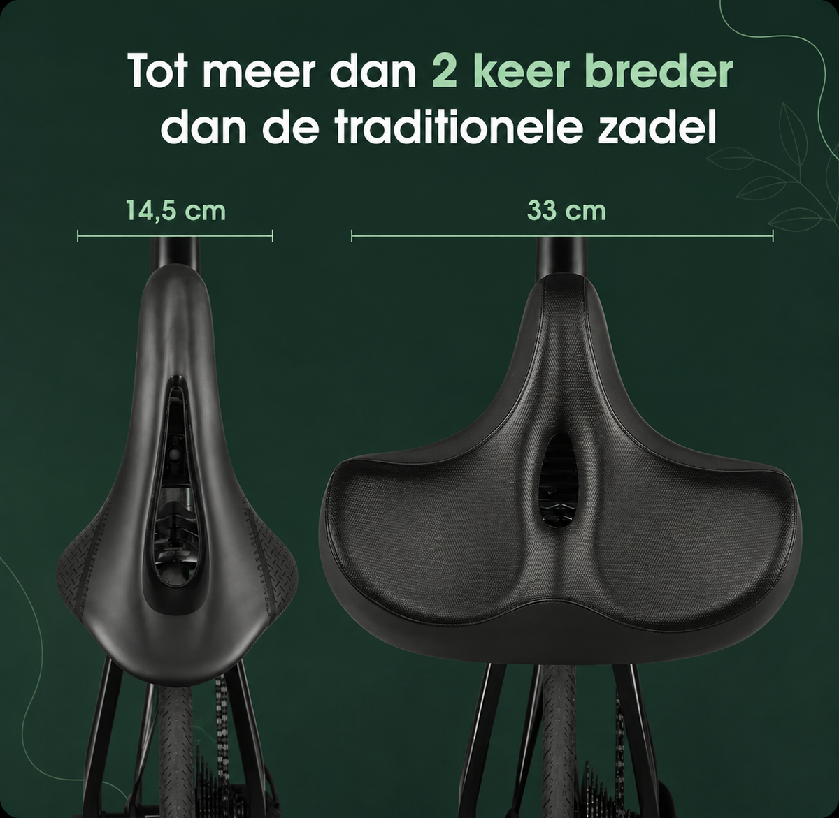 RideComfort™ Ergonomisch Fietszadel